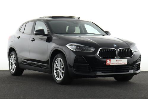 BMW X2 18i sDRIVE iA + GPS + LEDER + CAMERA + PDC + PANO DAK + CRUISE + ALU 17